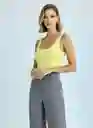 Body Escote Talla S/m Amarillo