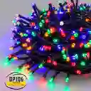 Luces De Navidad Multicolor 90 Led Cable Verde 7 Metros