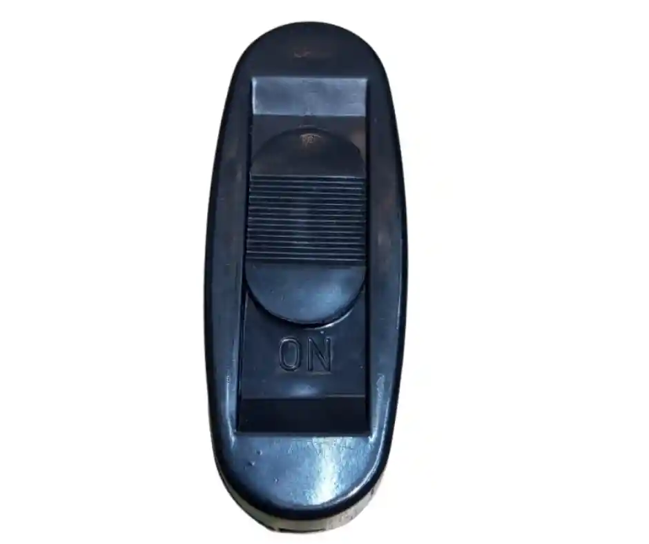 Interruptor De Paso Plano Negro