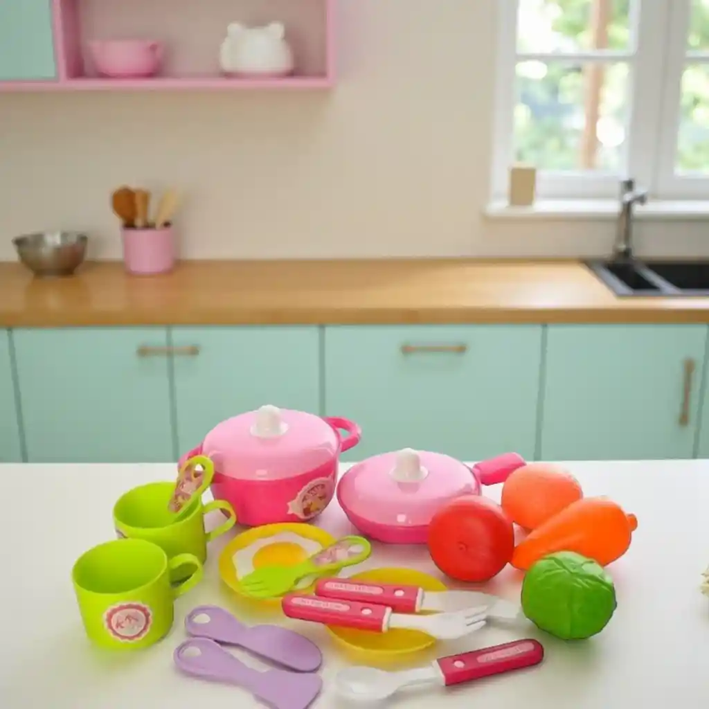 Set De Cocina Portatil Y Didactico Tipo Maleta Para Niñas