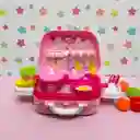 Set De Cocina Portatil Y Didactico Tipo Maleta Para Niñas