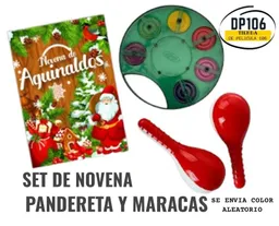 Kit Musical Navideño Para Novenas (libro, Pandereta Y Maracas)