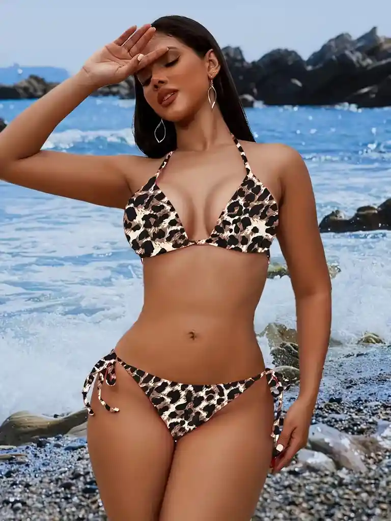 Conjunto De Bikini De Mujer Con Top De Tubo, Talla M
