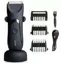 Rasuradora Eléctrica Waterproof Base Carga 4 Peines Grooming Negro