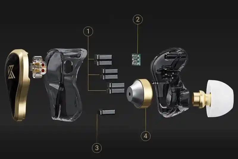 Audifonos Kz Zas Monitores In Ears
