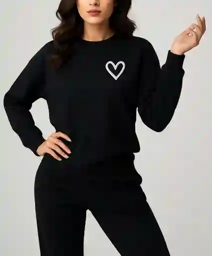 Buzo Tipo Hoodie “love Heart”