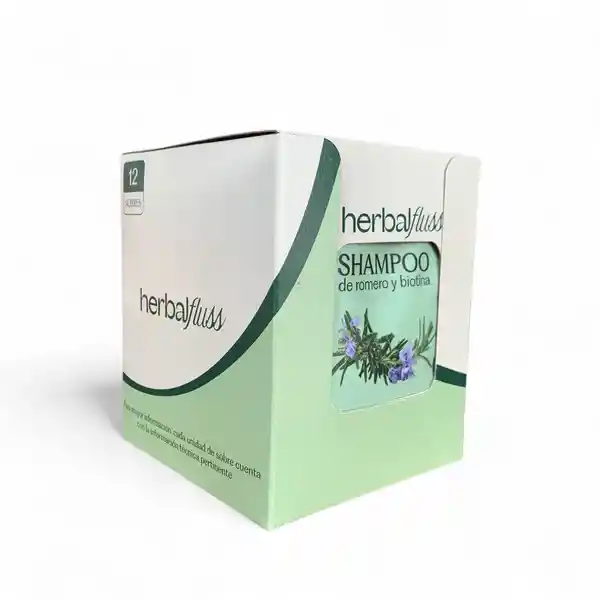 Shampoo De Romero Y Biotina Sachet Herbalfluss Caja X12