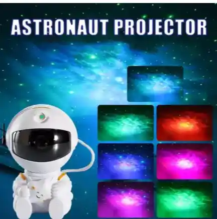 Astronauta Nebulosa Proyector De Luces Con Control Remoto