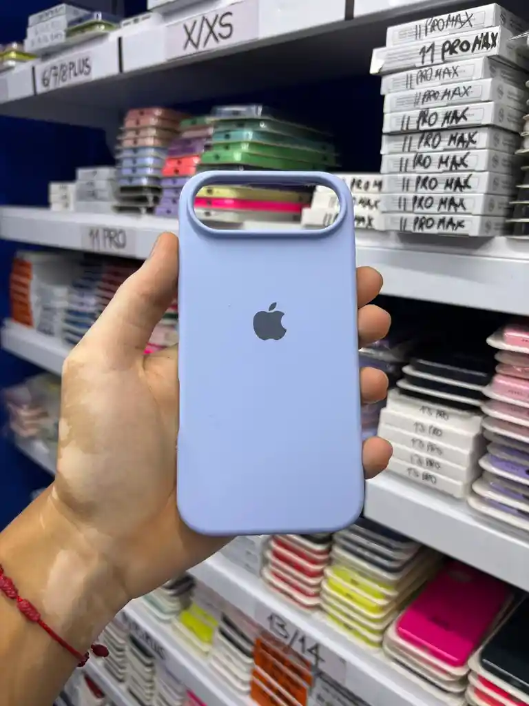 Iphone 17 Air | Color Azul Celeste | Silicone Case | Rigido | Carcasa Protectora | Antihumedad