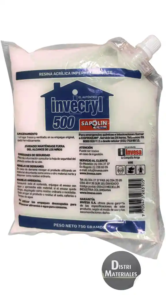 Invercril 500 X 750 Gr