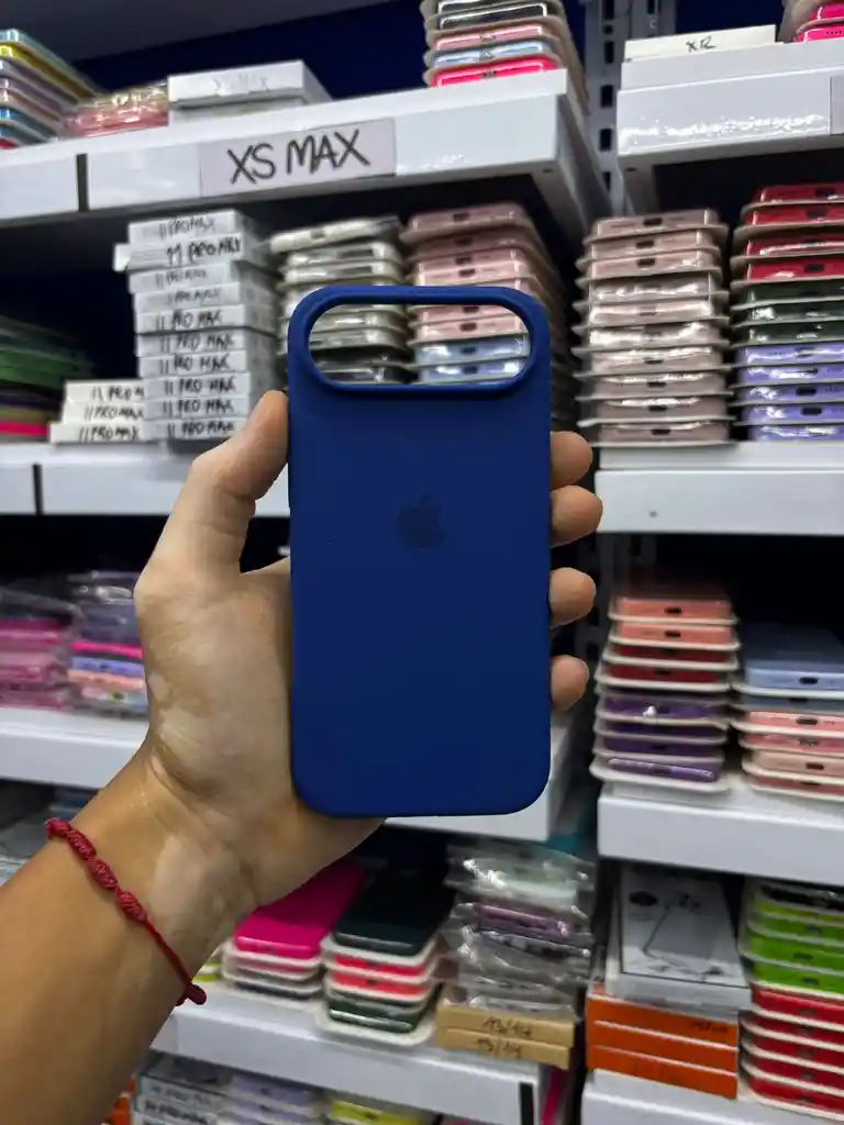 Iphone 17 Air | Color Azul Navy | Silicone Case | Rigido | Carcasa Protectora | Antihumedad