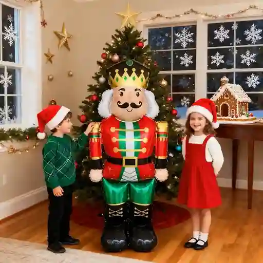 Globo Soldado De Plomo Para Navidad Grande 118cm