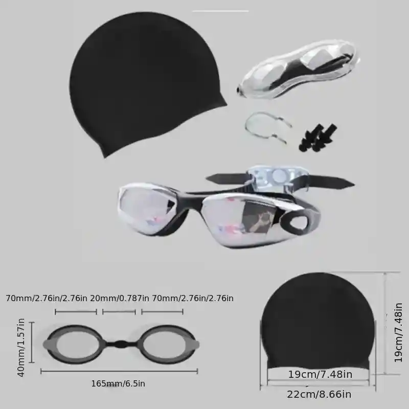 Kit Natación Gafas Rosadas.