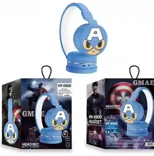 Diadema Bluetooth Capitan America