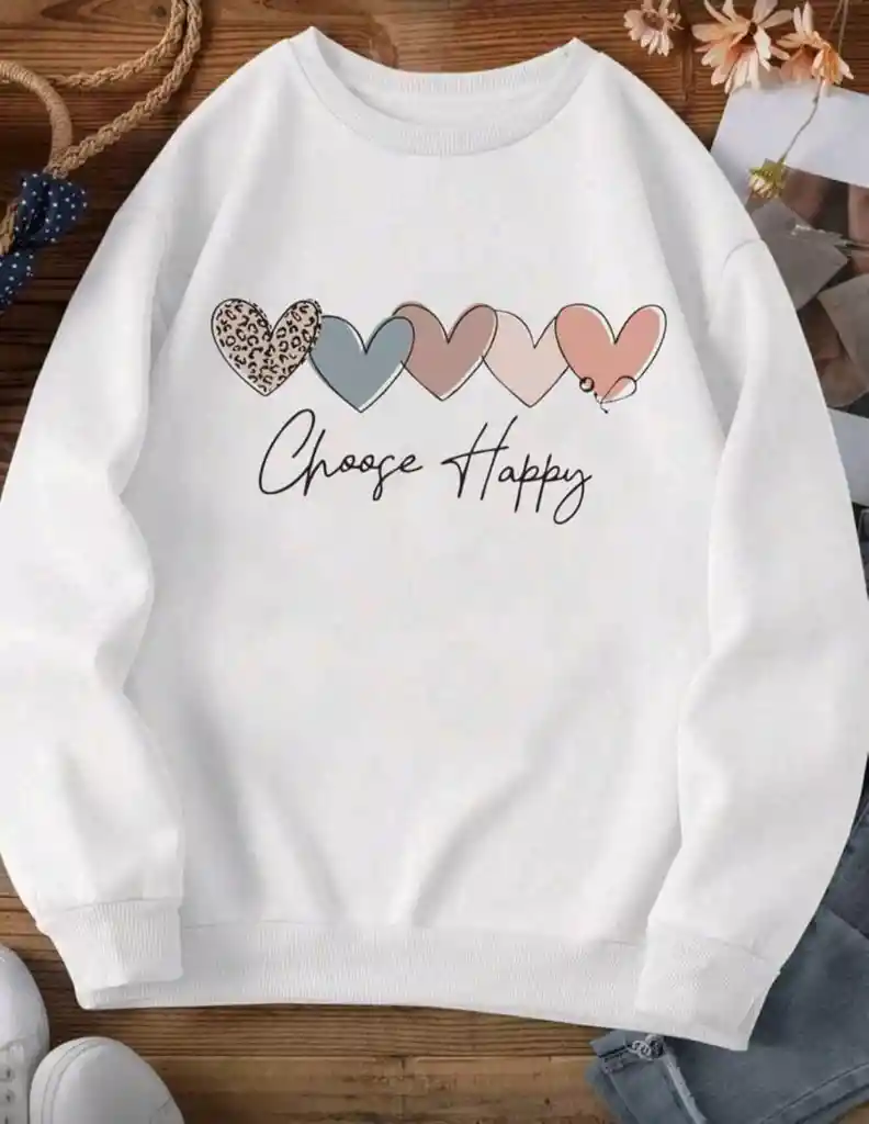 Hoodie Happy Vibes Classique