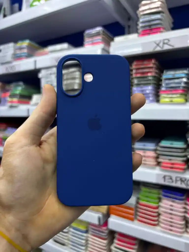Iphone 17 | Color Azul Navy | Silicone Case | Rigido | Carcasa Protectora | Antihumedad