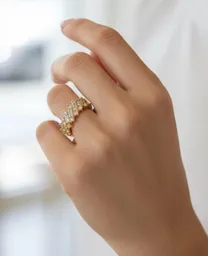 Anillo Destellos De Sol Ajustable Rodinado N-325 Ref A