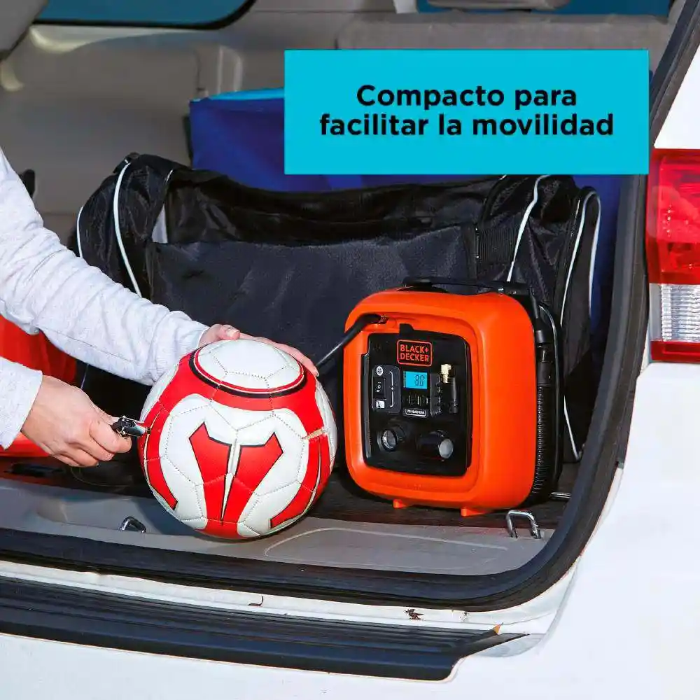 Inflador Black And Decker Multiproposito 12 V Bdinf12-la