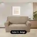 Protector De Sofá Elástico Taupe 1 Puesto Unicolor