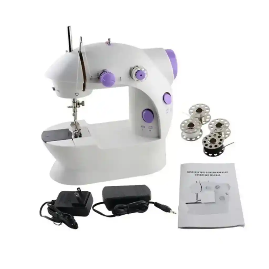 Maquina De Coser Sencilla Caja Morada