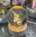 Lampara Esfera Bola De Cristal 3d Base De Madera A Rcangel San Miguel