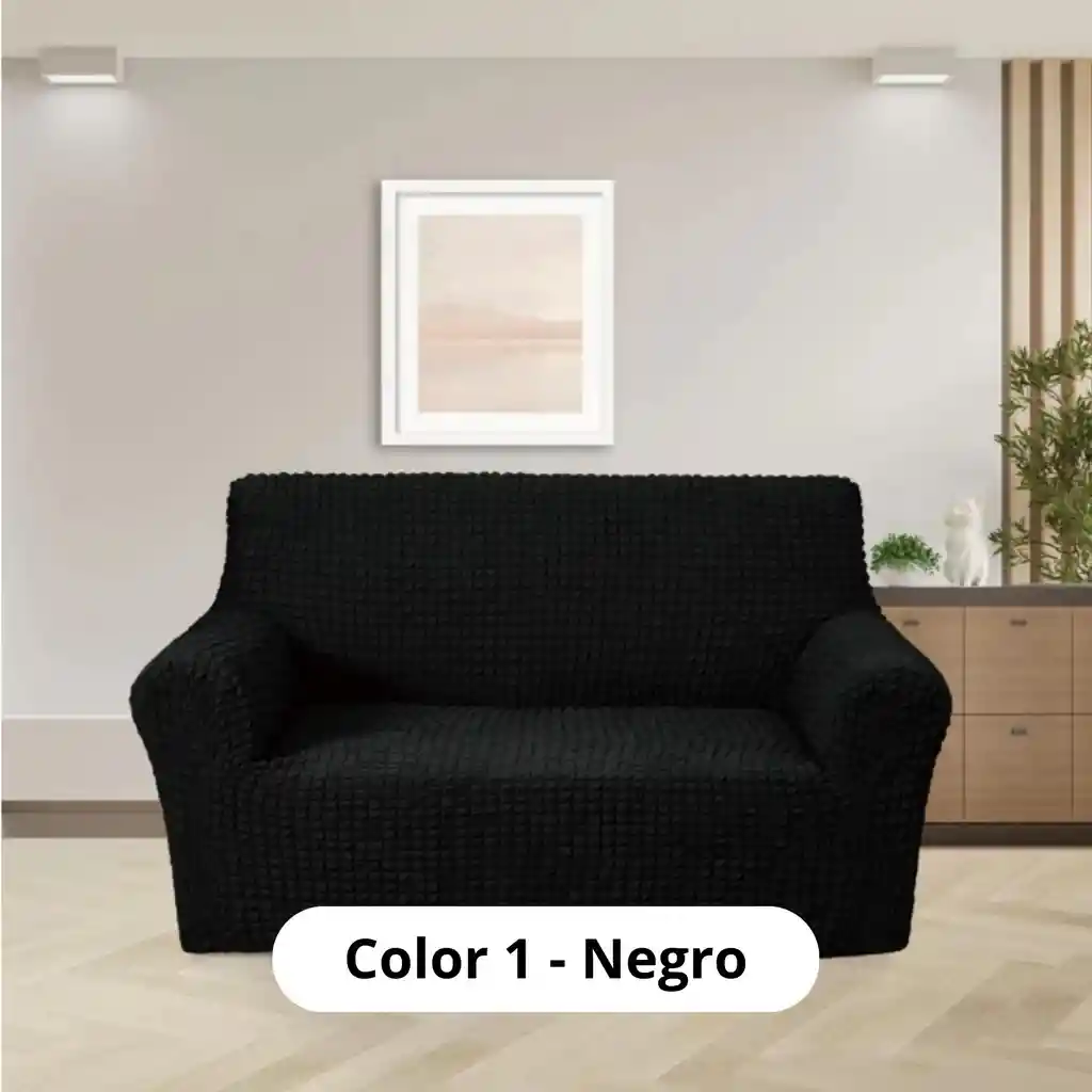 Protector De Sofá Elástico Taupe 3 Puestos Unicolor