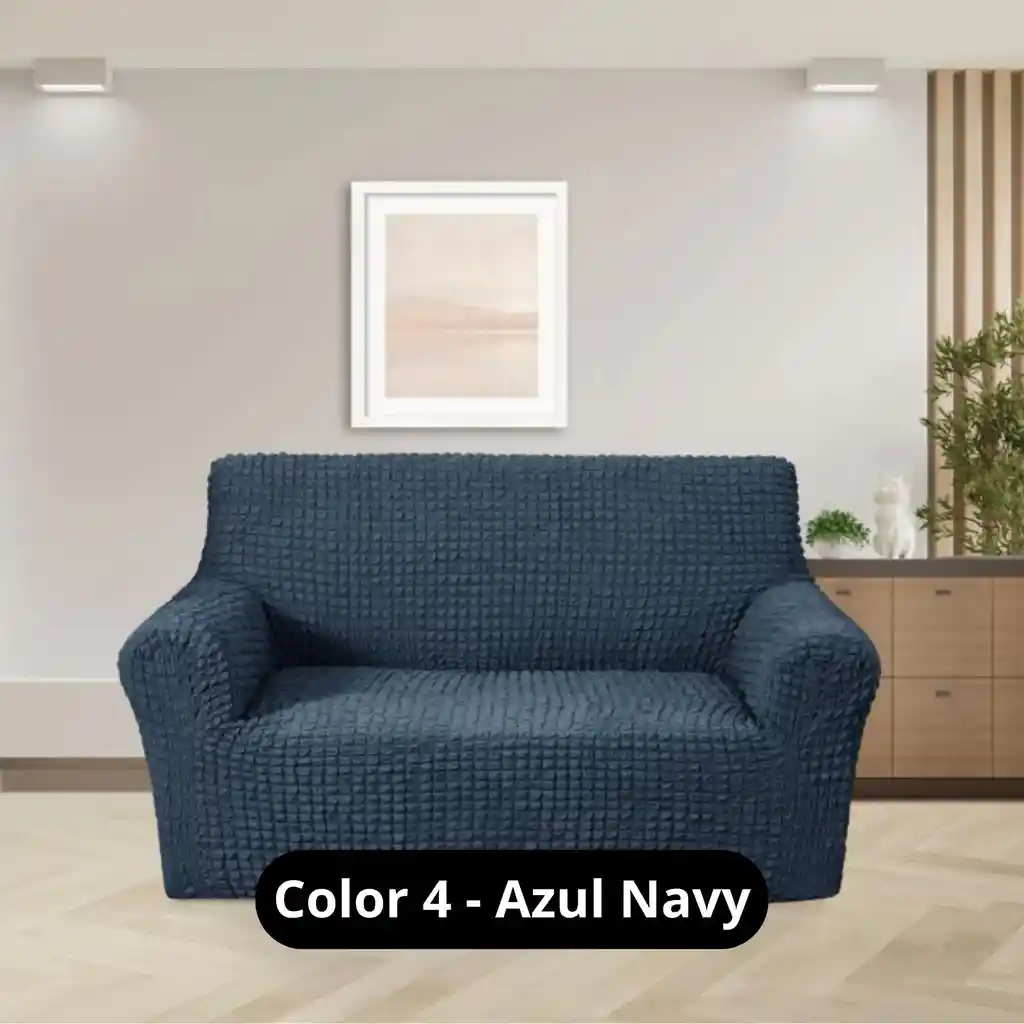 Protector De Sofá Elástico Taupe 3 Puestos Unicolor