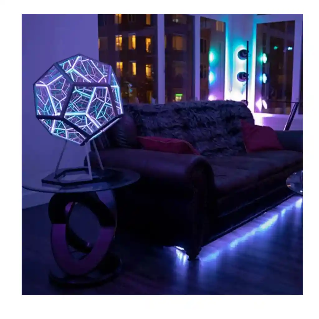 Lampara Led Arte Espacial Geometria