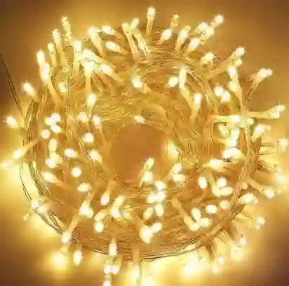 Luces De Decoracion Navideña Color Amarillo Bombillo Led