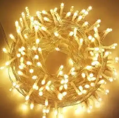 Luces De Decoracion Navideña Color Amarillo Bombillo Led