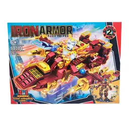 Super Heroe Nave Robot Figura Armable Armatodo Interactivo