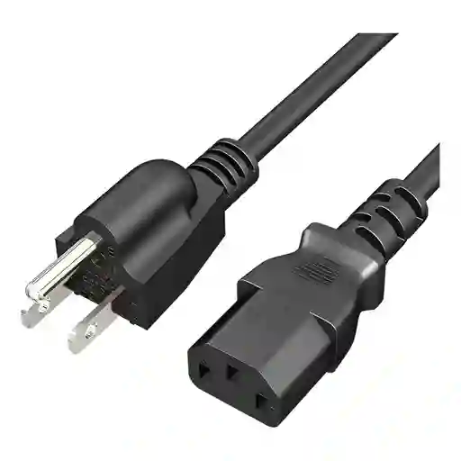 Cable Poder Corriente Fuentes De Poder Pc Monitor 1.5 Metros - Único
