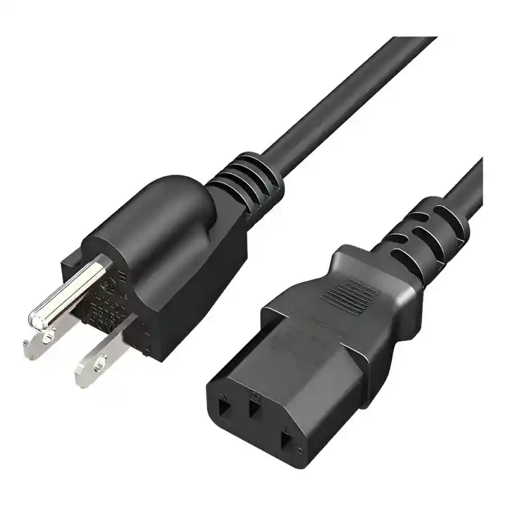 Cable Poder Corriente Fuentes De Poder Pc Monitor 1.5 Metros - Único