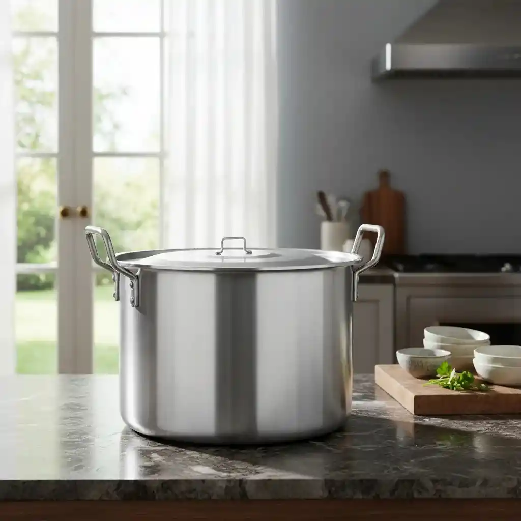 Olla Grande 31 Litros Extra Fuerte 40x25 Institucional Aluminio