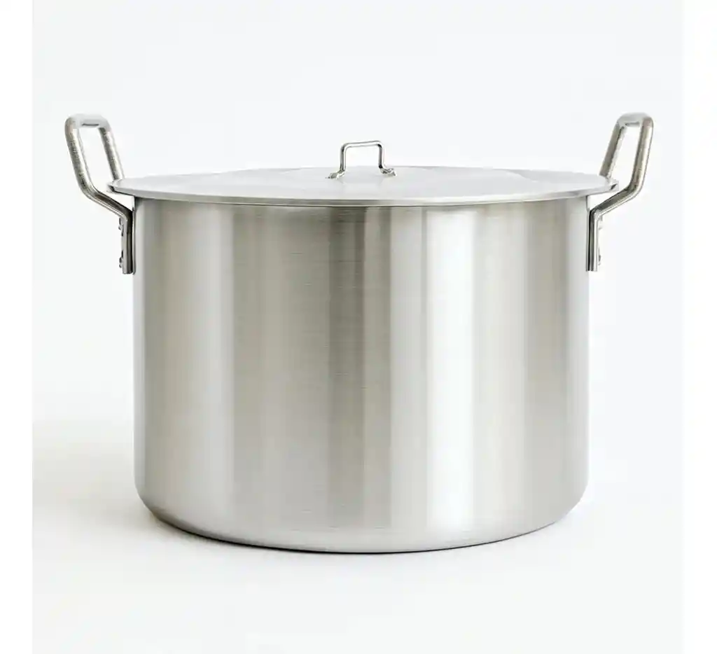 Olla Grande 31 Litros Extra Fuerte 40x25 Institucional Aluminio