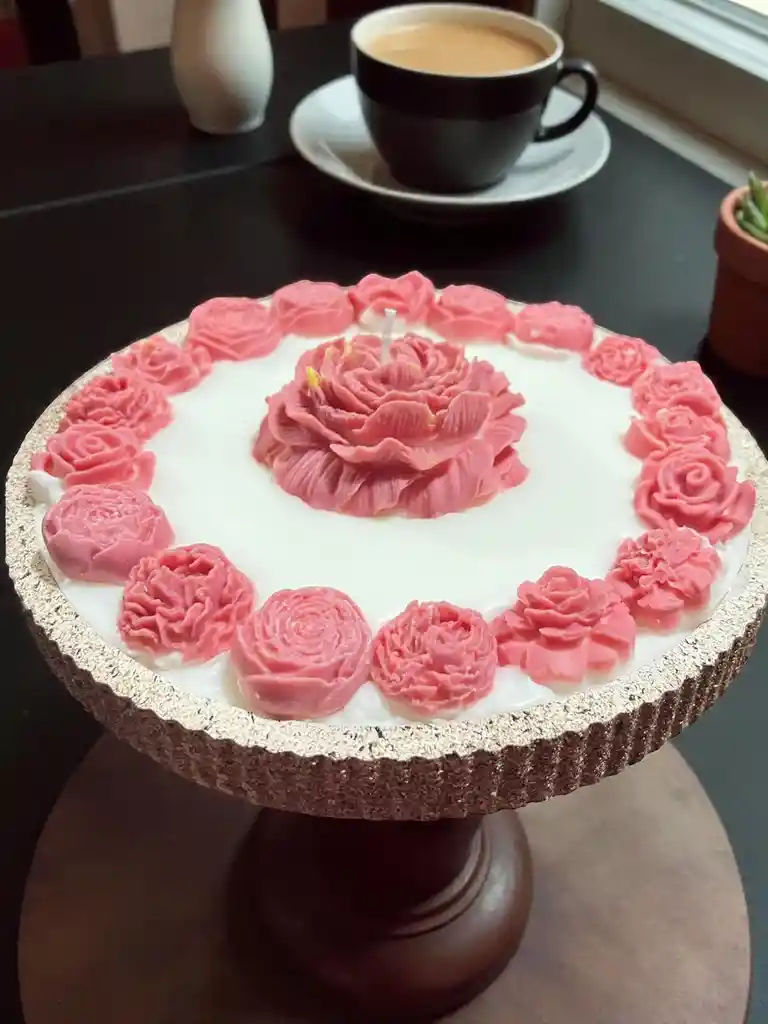 Vela Jardin De Rosas - Vela Aromatizante Y Decorativa