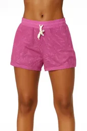 Short Con Cintura Elástica Amarre Con Cordón ,en Ojalillo Talla Unica