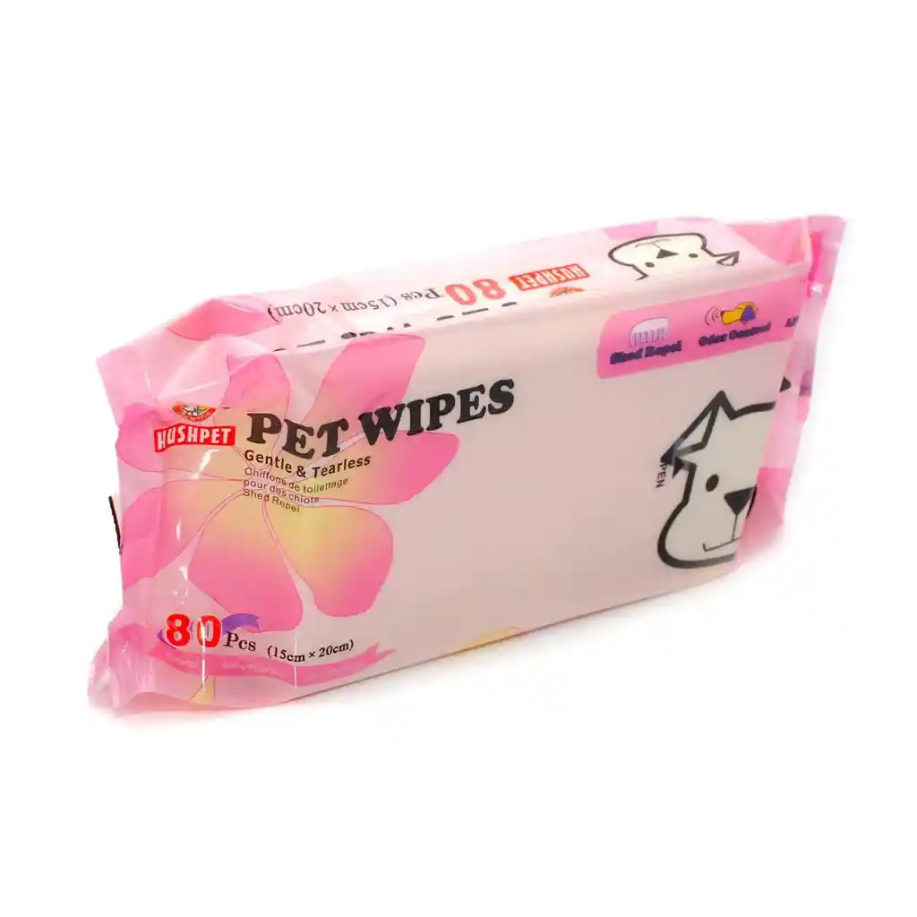 Pañitos Humedos Hushpet 80 Unidades