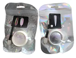 Polvo Efecto Espejo Para Decoración De Uñas Tono Tornasol