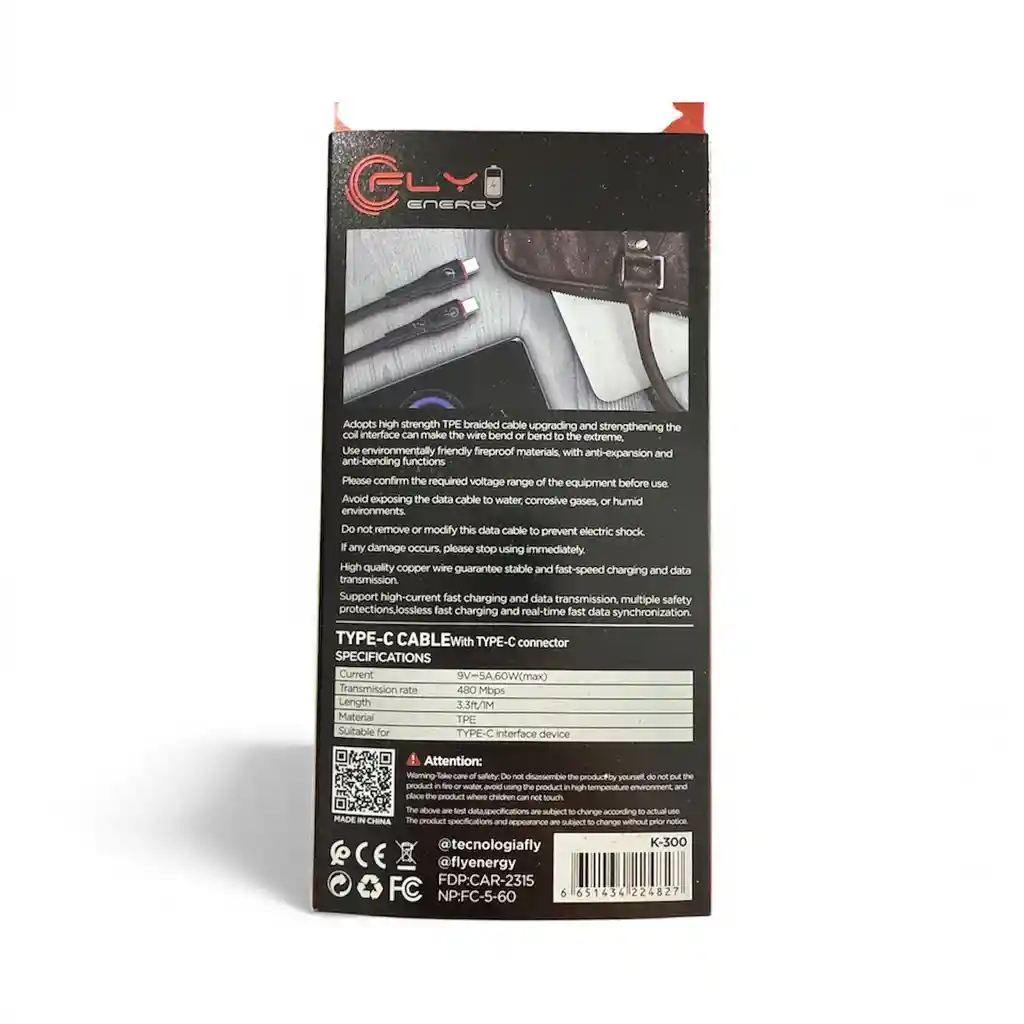 Cable Fly Energy Tipoc A Tipoc 60w