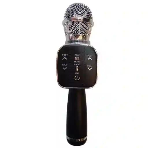 Micrófono Inalambrico Negro Karaoke Bluetooth Altavoz