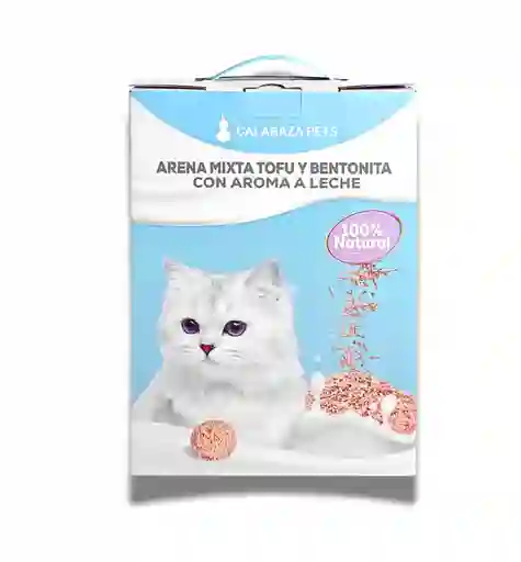 Arena Para Gatos Tofu Y Bentonita Aroma Leche 2.5 Kg