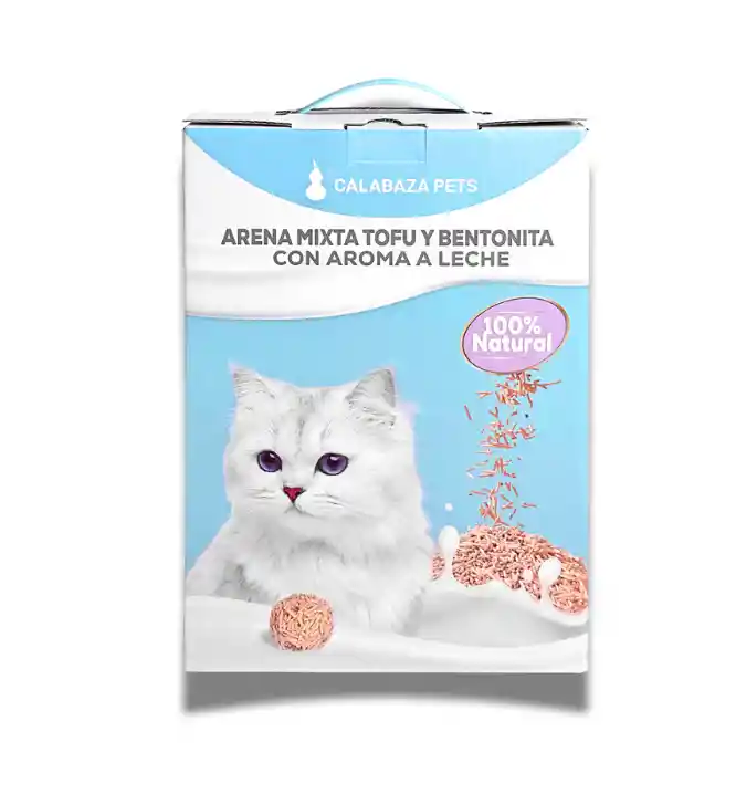 Arena Para Gatos Tofu Y Bentonita Aroma Leche 2.5 Kg