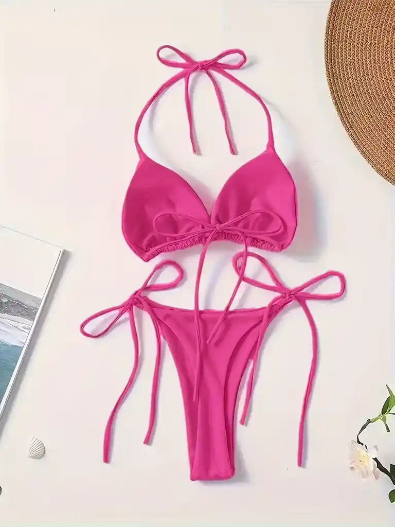 Conjunto De Bikini De Mujer Con Top De Tubo, Talla L