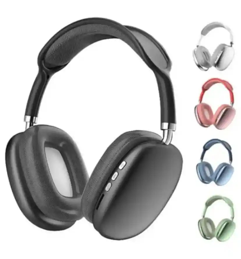 Diadema P9 Con Bluetooth + Reloj Smartwatch + Airpods Pro 2 Control De Volumen Tactil Aaa/blanco