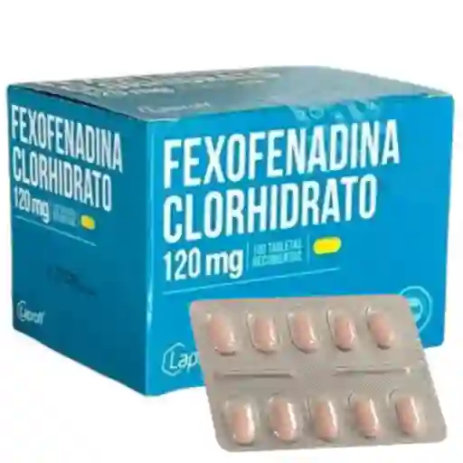 Fexofenadina Clorhidrato 120 Mg Tabletas