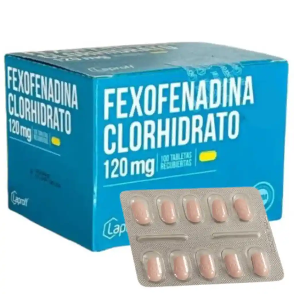 Fexofenadina Clorhidrato 120 Mg Tabletas
