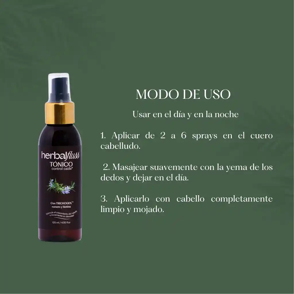 Tónico Herbalfluss Romero Y Biotina 120ml