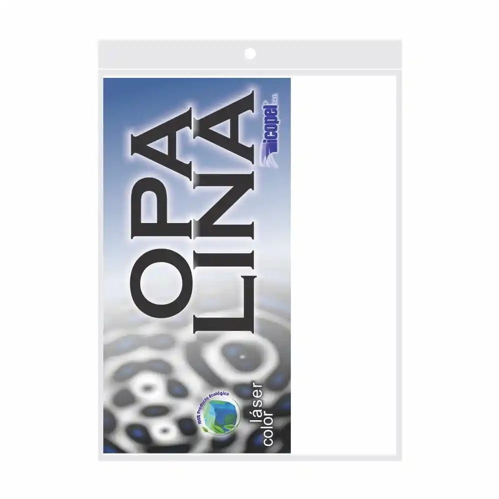 Cartulina Opalina Icopel 220 Gramos Tamaño Carta * 50 Hojas Blanco