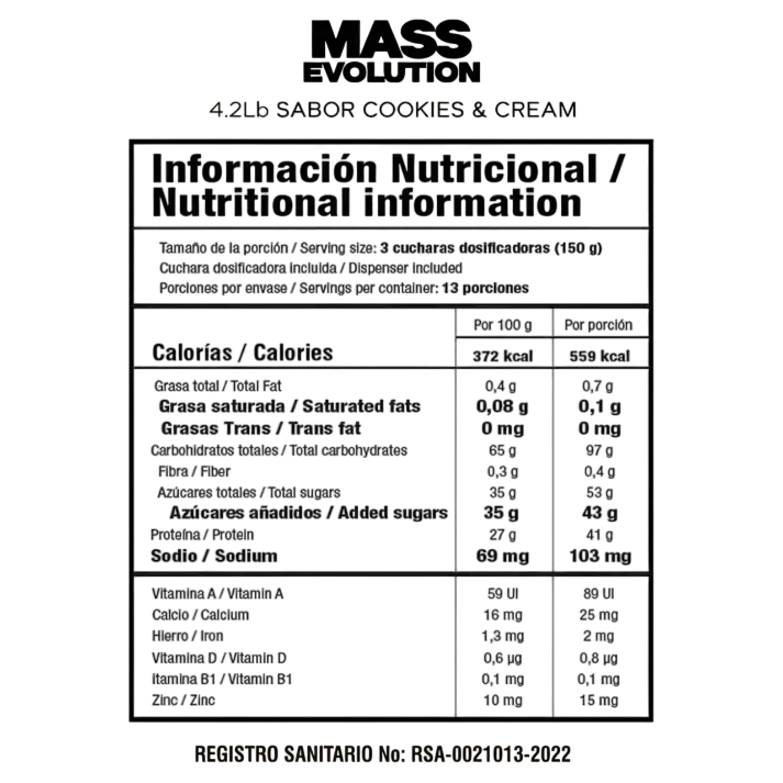 Mass Evolution 4 Lb Cookies
